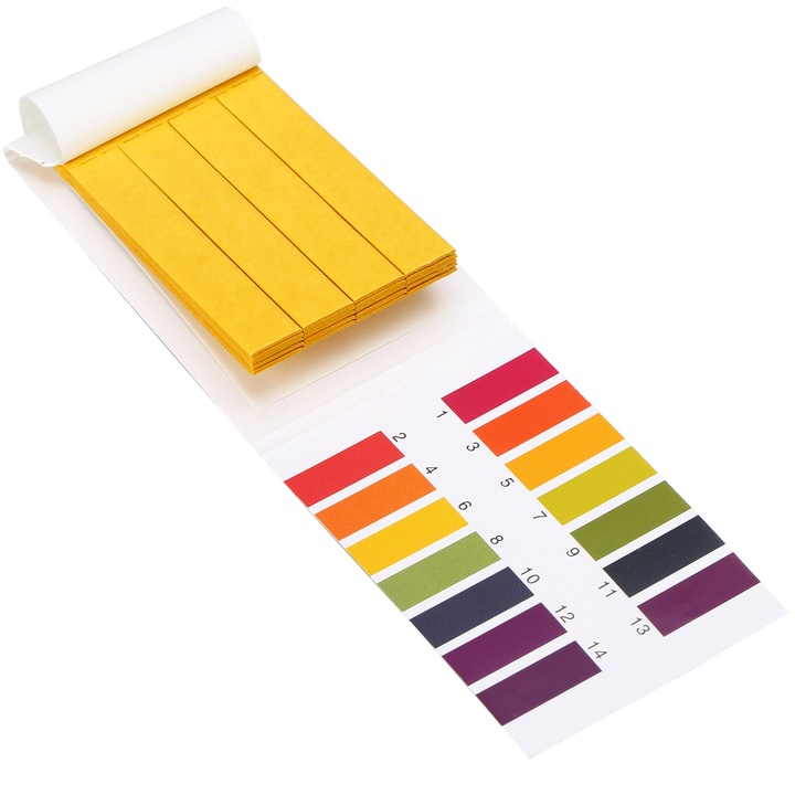 Set 80 buc hartie turnesol, indicator pH nivel 1-14