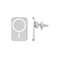 PremiumCell autós tartó MagSafe 15W vezeték nélküli töltéssel, gyorstöltés kompatibilis iPhone 13/13 Pro/12/12 Mini/12 Pro/12 Pro telefonnal, fehér