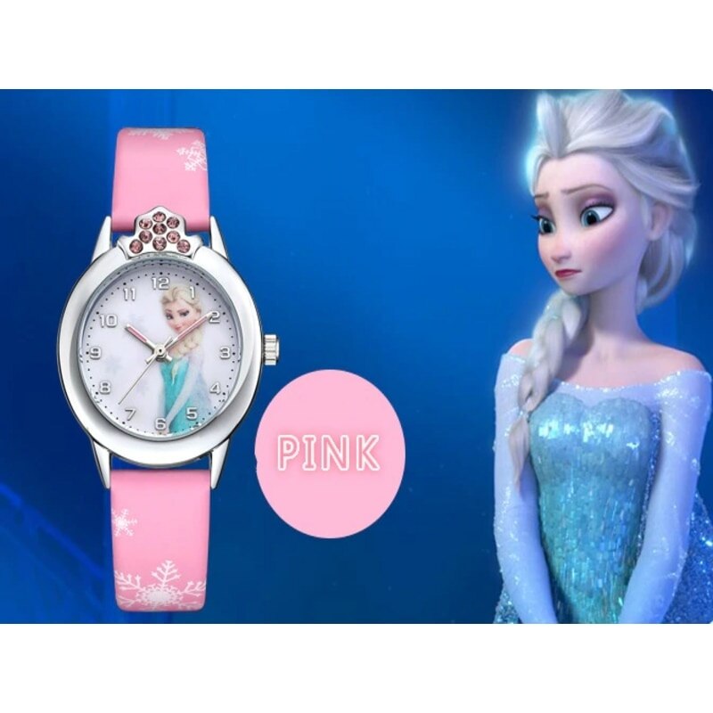 Elsa Roz Ceas pentru copii Disney Frozen Elsa, roz - eMAG.ro