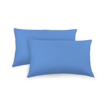 Set 2 fete de perna Heinner Home, 50x70 cm, bumbac, Albastru Set 2 fete de perna Heinner Home, 50x70 cm, bumbac, Albastru