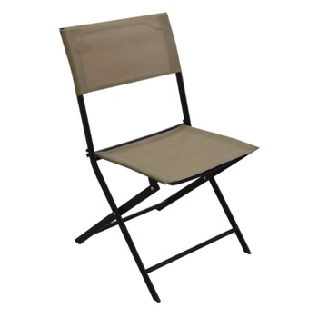 Scaun din aluminium pliant BISTRO culoare bej Scaun din aluminium pliant BISTRO culoare bej