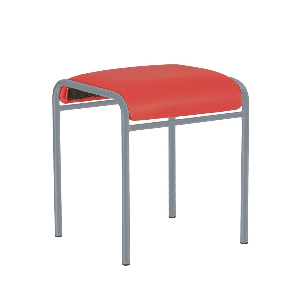 Scaun bucatarie CADDY Alu, Rosu