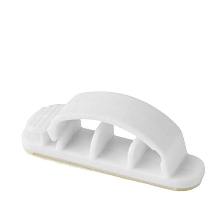 Комплект 3 органайзера за кабели NEDIS, 3 места, 7,5 мм, полипропилен, бял