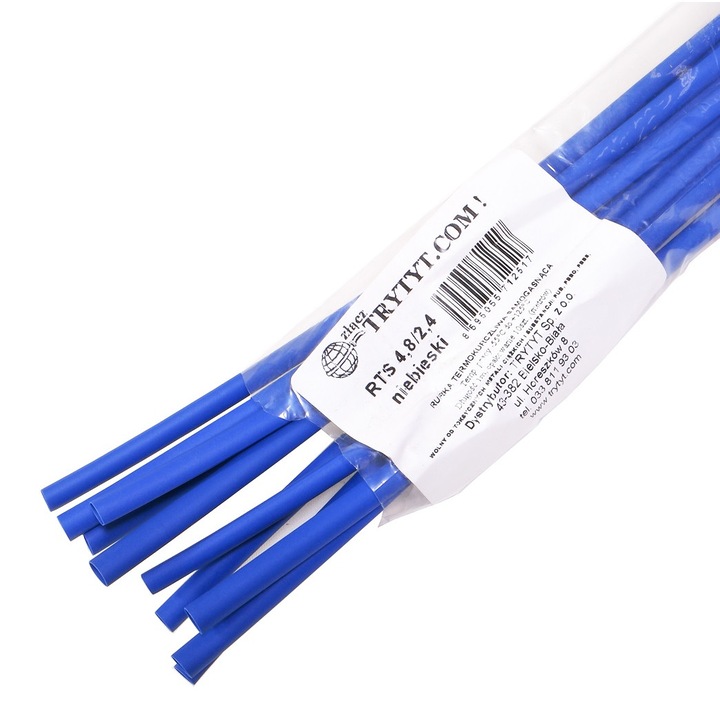 Tub termocontractabil RTS 4,8/2,4 albastru 1 metru 10 buc