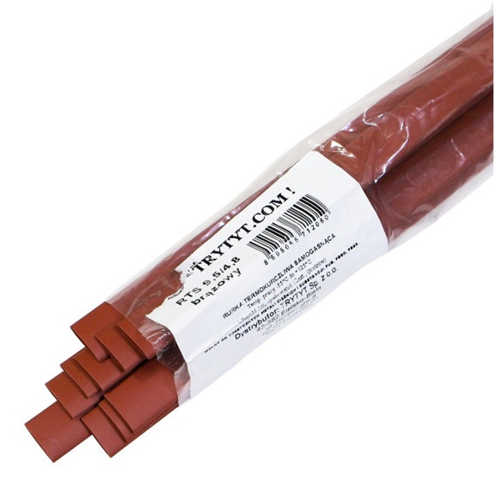 Tub termocontractabil RTS 9,5/4,8 maro 1 metru 10 buc