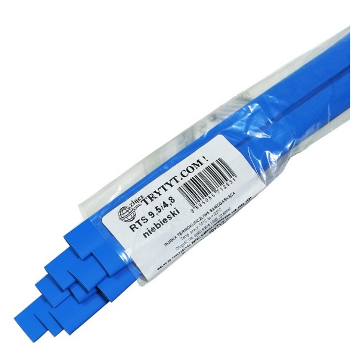 Tub termocontractabil RTS 9,5/4,8 albastru 1 metru 10 buc