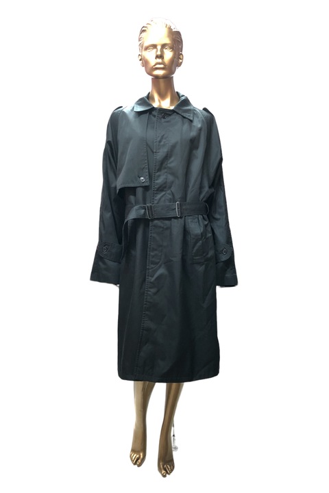 Palton asimetric dama, JUP, Poliester, Negru, 4XL