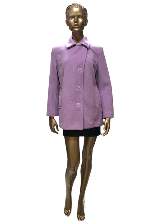 Rövid női kabát JUP London Fog E#9834-12 10-222, gyapjú, pamut, lila, XL