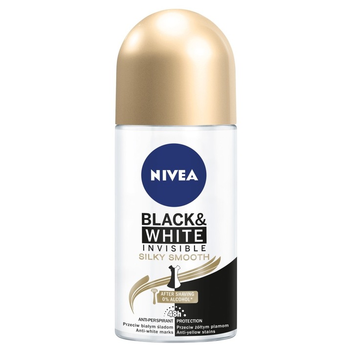Dezodor, Nivea, Invisible Silky Smooth, Roll-on, 48H, 50ml