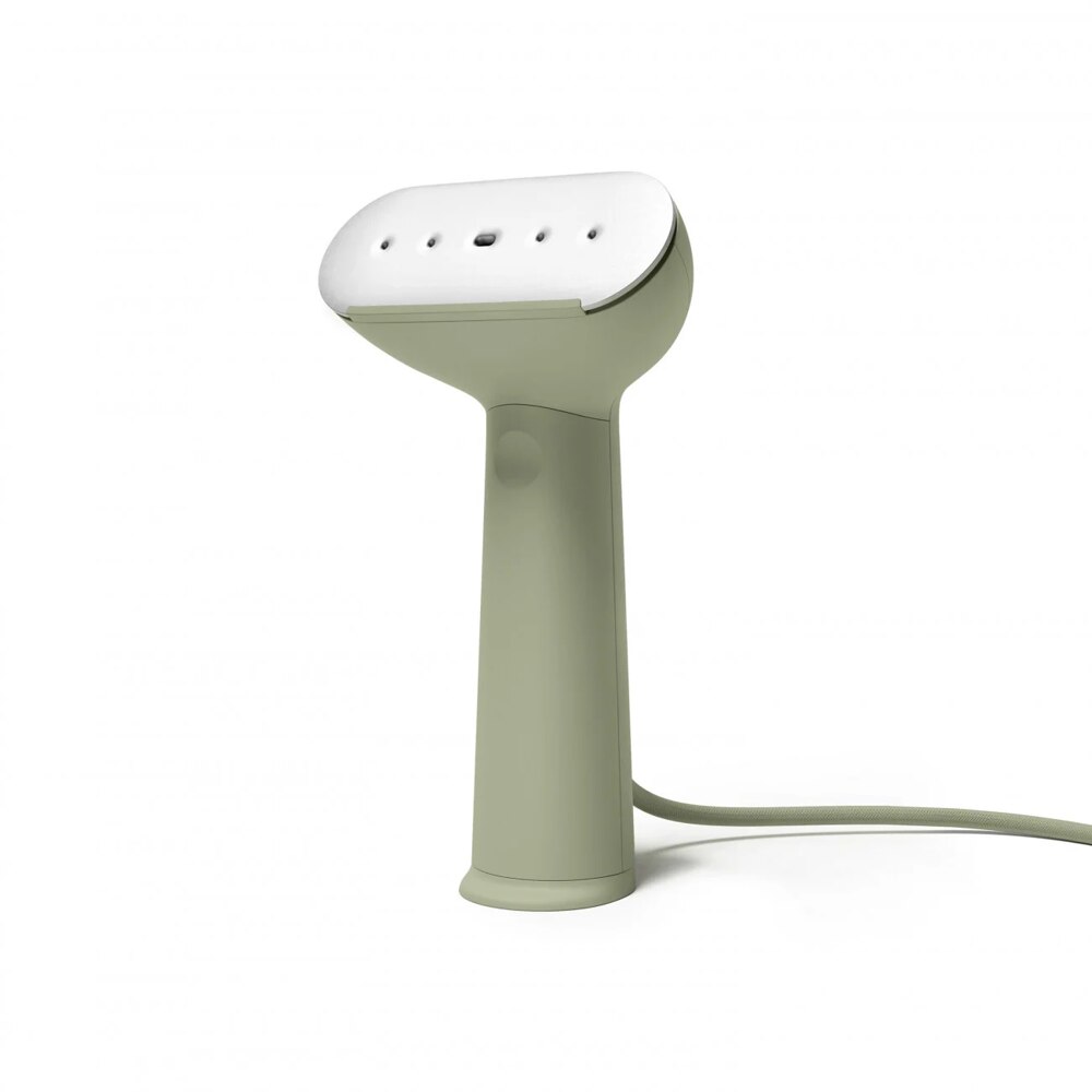 Aparat de calcat vertical cu aburi Steamery Stockholm, Cirrus No.3, calitate premium, functie anti-puff, eficient pentru toate tipurile de materiale, reduce mirosurile neplacute si omoara bacteriile, ideal pentru calatorii, oprire automata, 90 ml, verde