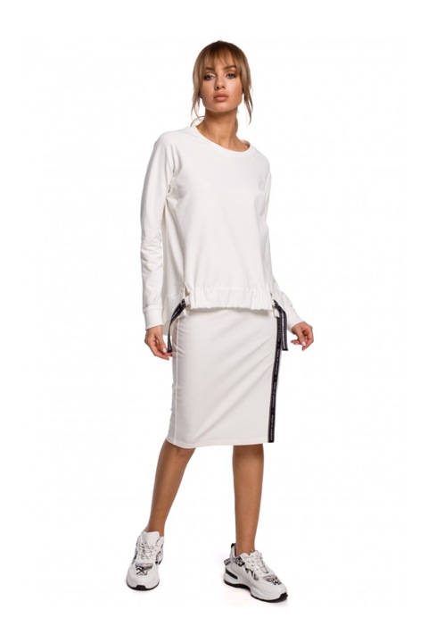 Bluza dama. MOE. Bumbac/Elastan, Alb