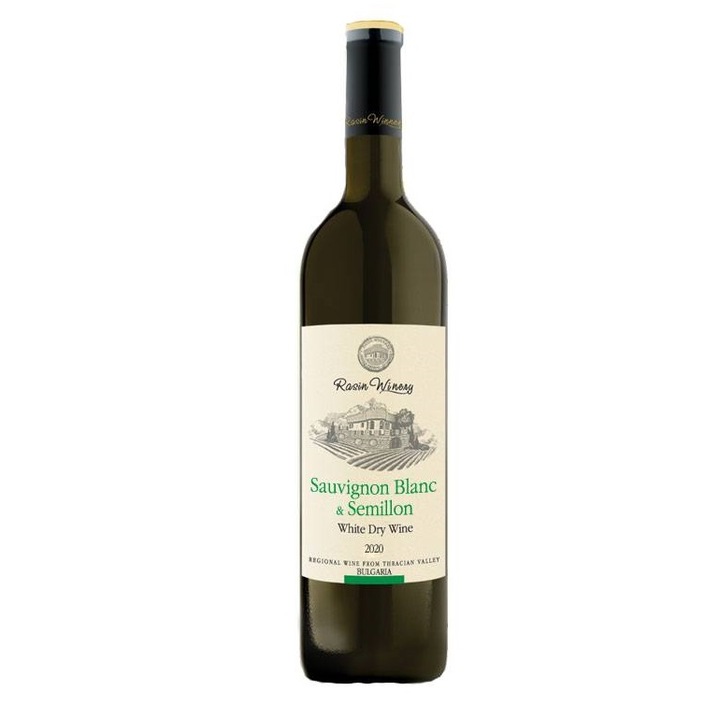 Бяло вино Rasin Winery, Совиньон блан и Семийон, 0.750л
