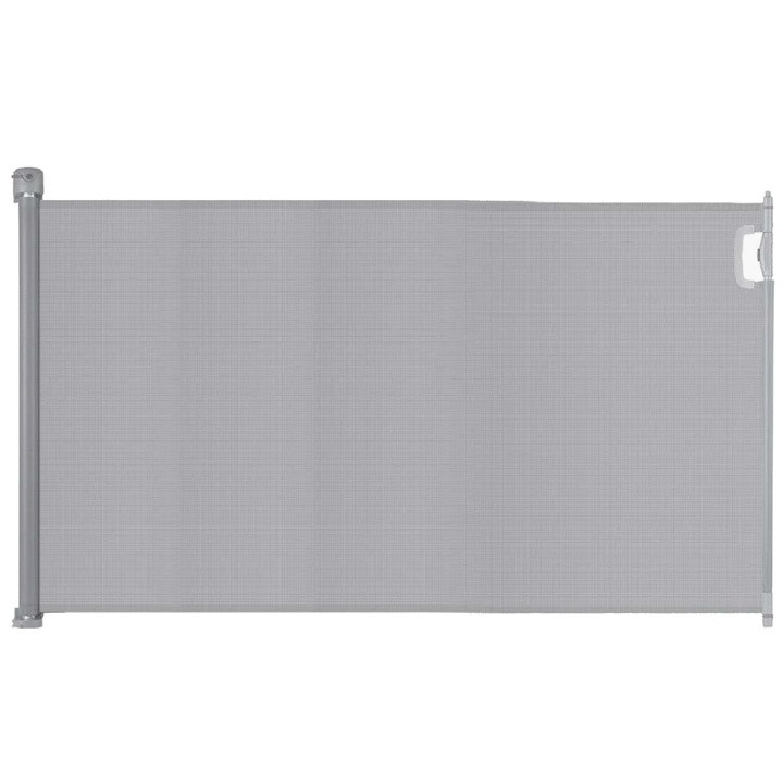 Защитна преграда IdealStore, 140 см x 92,5 см, регулируема, сив