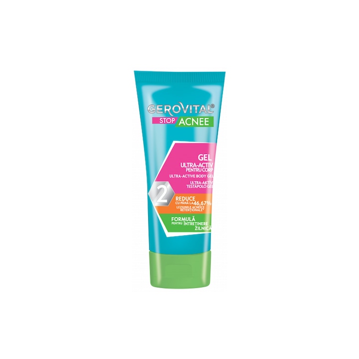 Gel de corp, Gerovital, Antimicrobian, Testat dermatologic, Niacinamide, 50 ml
