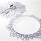 Set 6 naproane, PVC, 38x38 cm, Argintiu