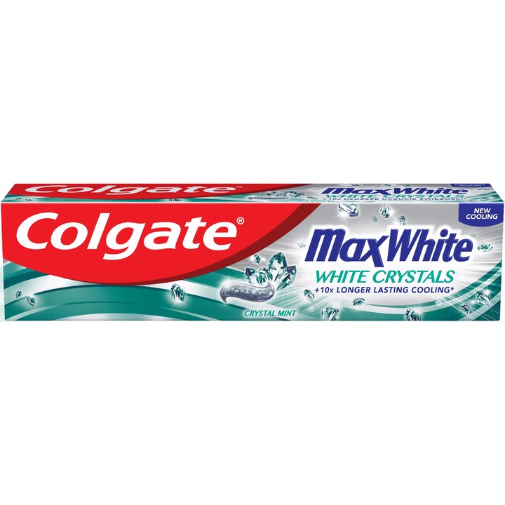Pasta de dinti, Colgate, max White white crystals, 100ml