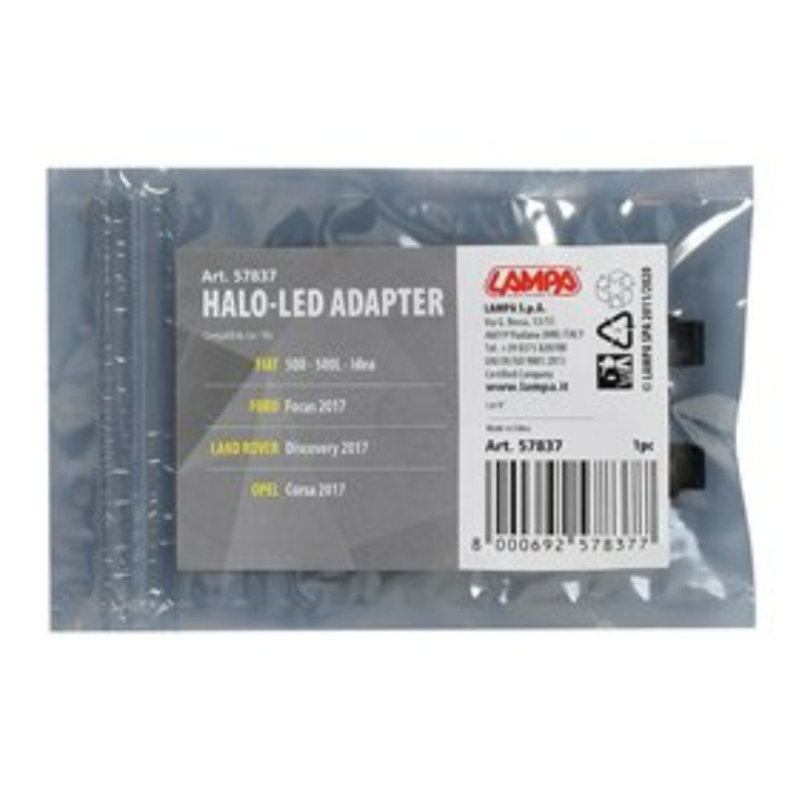 Adaptor Halo LED, Lampa, Polipropilena, 4 buc