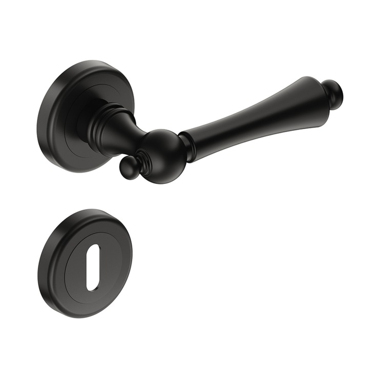 Maner usa Century cu rozeta cheie negru mat