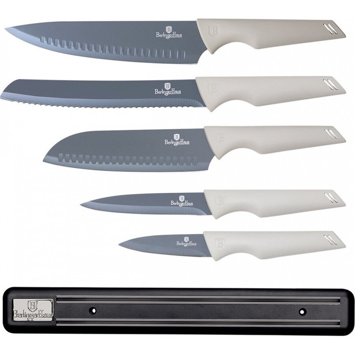 Set cutite 6 piese cu suport magnetitc Aspen Collection Berlinger Haus BH 2839