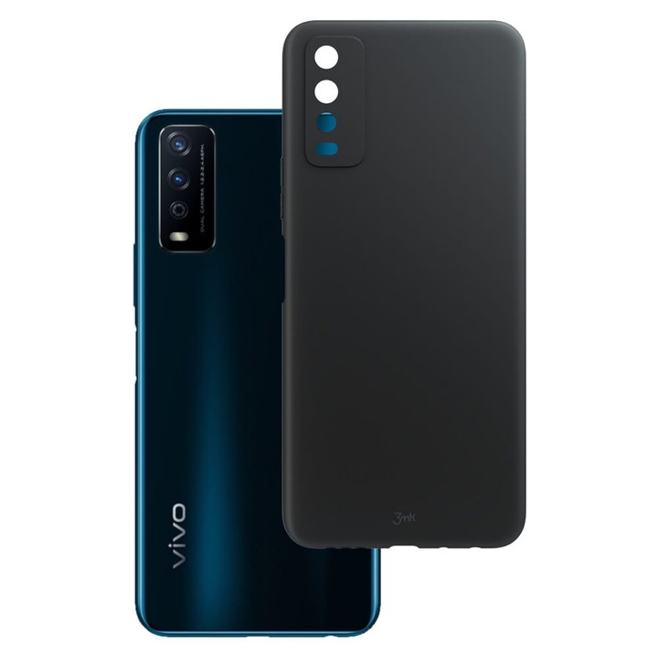 Предпазен кейс 3MK, За Vivo Y11S, Матиран, Черен