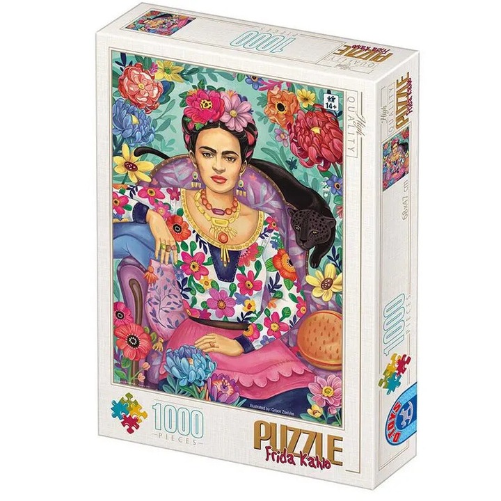 D-Toys - Puzzle Gross Zselyke: Frida Kahlo - 1 000 darab