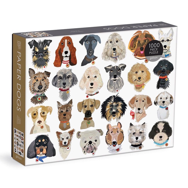 Galison - Papírkutyák 1000 db-os puzzle