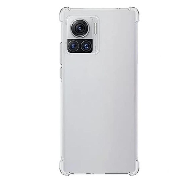 Калъф за телефон, съвместим с Motorola Edge 30 Ultra, защита против удар, Silicon Ultra Slim High Tech, Crystal Clear