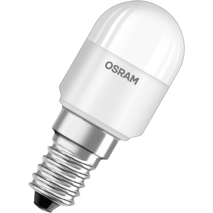 Bec LED pentru frigider Osram T26, E14, 2.3W, 200 lm, lumina rece (6500K), 230V, clasa energetica F