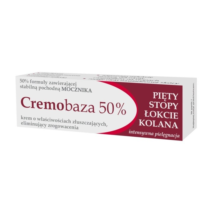 Hámlasztó krém, CREMOBAZA, Sarok/Lábak/Könyök/Térd, Karbamid, 30g