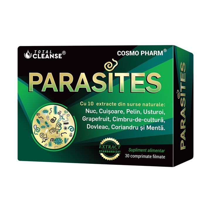 Parasites Total Cleanse étrend-kiegészítő, 30 db tabletta