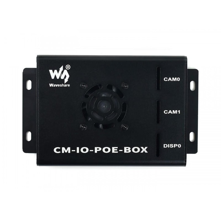 Метален корпус Waveshare, Съвместим с Raspberry Pi CM3/CM3L/CM3+/CM3+L, Черен