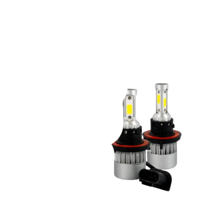 Set 2 becuri LED auto, M-Tech, H13, 36V, 6500K, 10.000lm, Alb