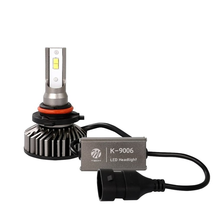 Set 2 becuri LED auto, M-Tech, HB4, 12V, 5700K, 4400lm, Alb