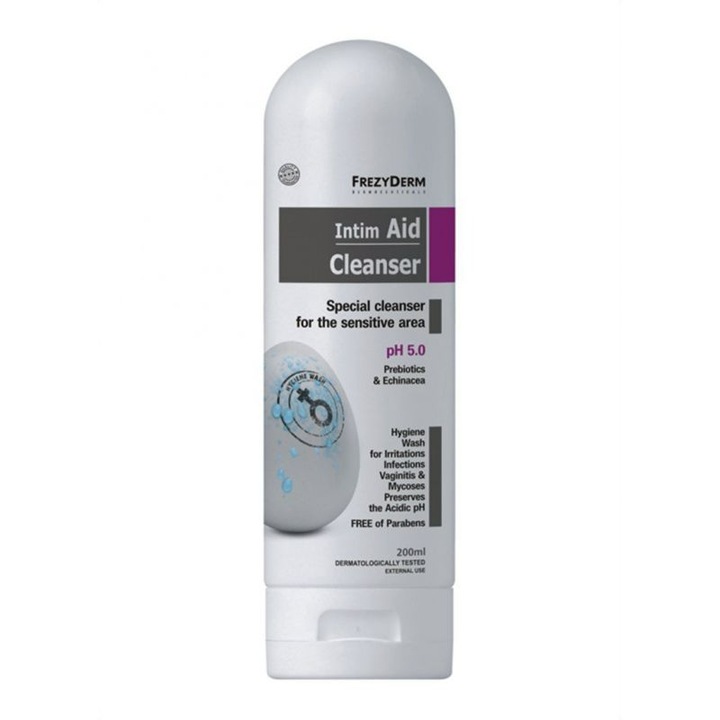Gel intim, Aid Cleanser, Frezyderm, Testat dermatologic, Unisex, 200 ml
