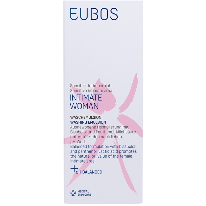 Lichid de curatare, Eubos, Pantenol/Bisabolol, Acid lactic, 200 ml
