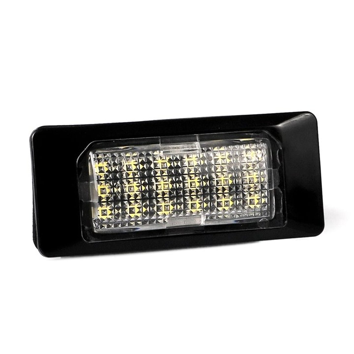 Set 2 lampi LED, M-Tech, Numar inmatriculare, Pentru Audi A1/A5/A6/A7, 18 LED-uri, Lumina alba