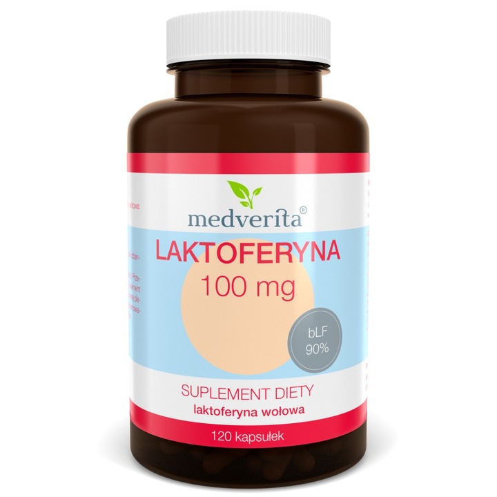 Supliment alimentar Lactoferin, Medverita,100 mg, 120 capsule