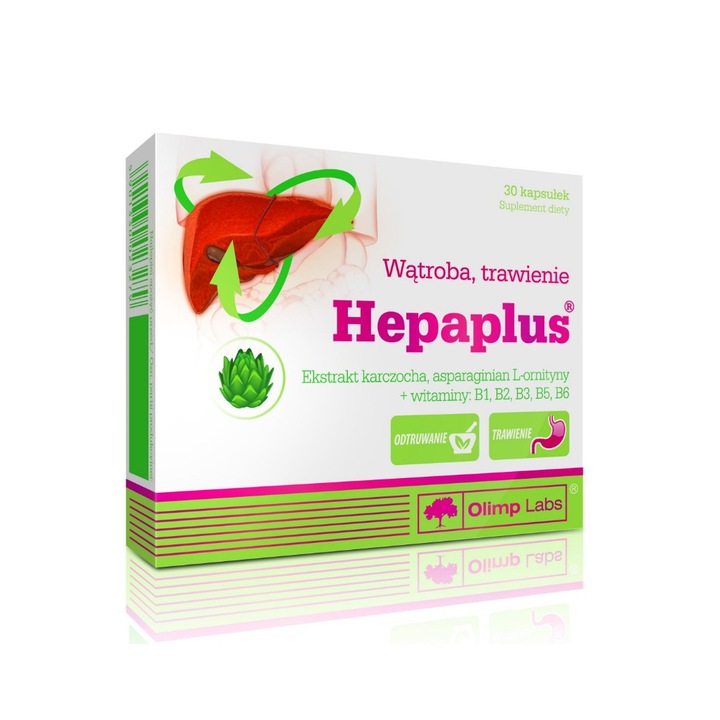 Supliment alimentar pentru sanatatea ficatului HEPAPLUS, Olimp Sport Nutrition, 30 de capsule