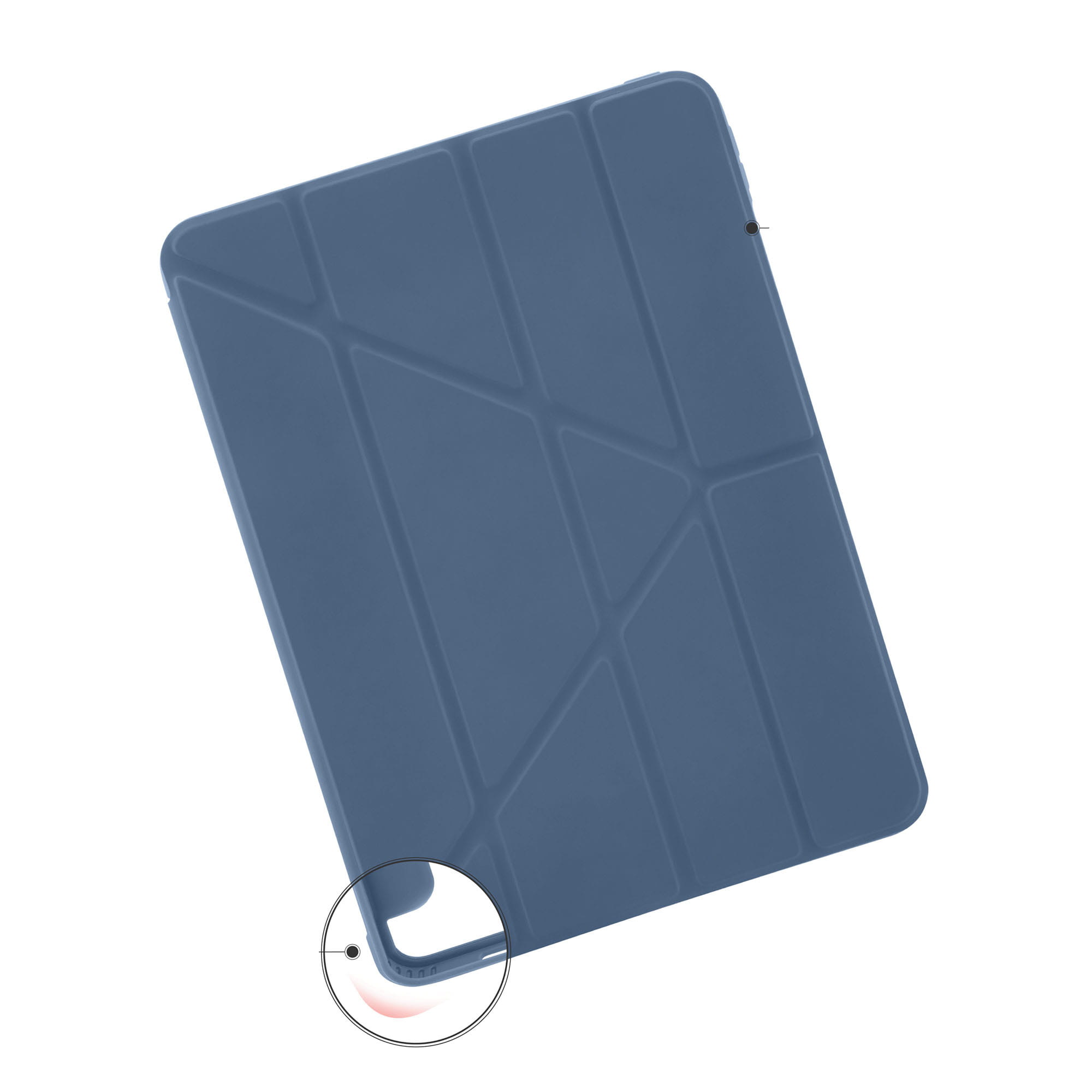 Husa Pipetto pentru iPad Pro 11, 2021/2020/2018, Albastru