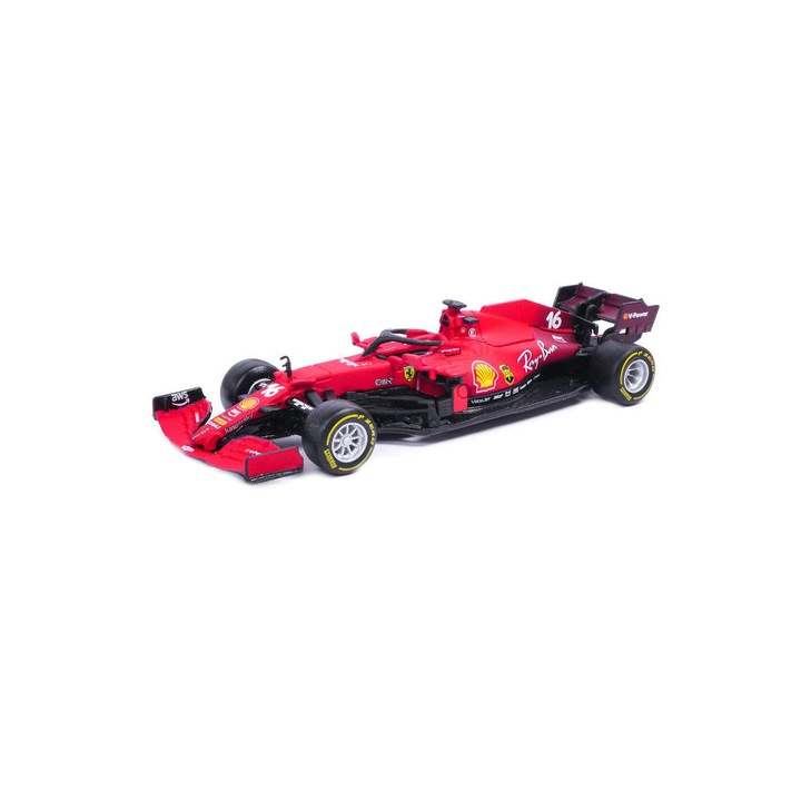 Modell autó Ferrari F1 SF21 Team Scuderia Ferrari N16 2021 Charles Leclerc, 1:43 Bburago