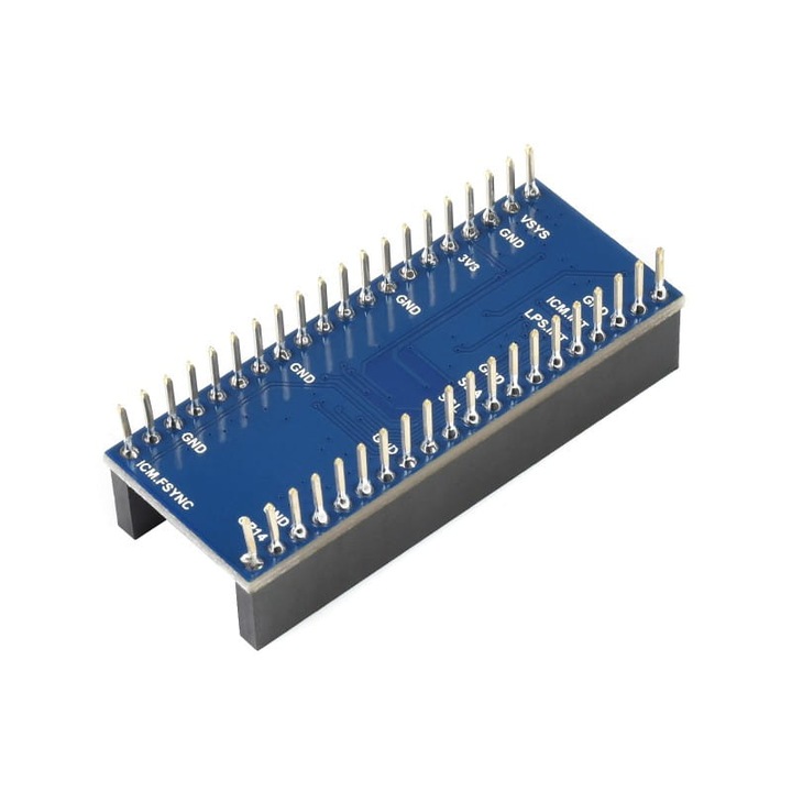 10-DOF IMU сензор, акселерометър/жироскоп/магнитометър/барометър, Waveshare, 5V, съвместим с Raspberry Pi Pico