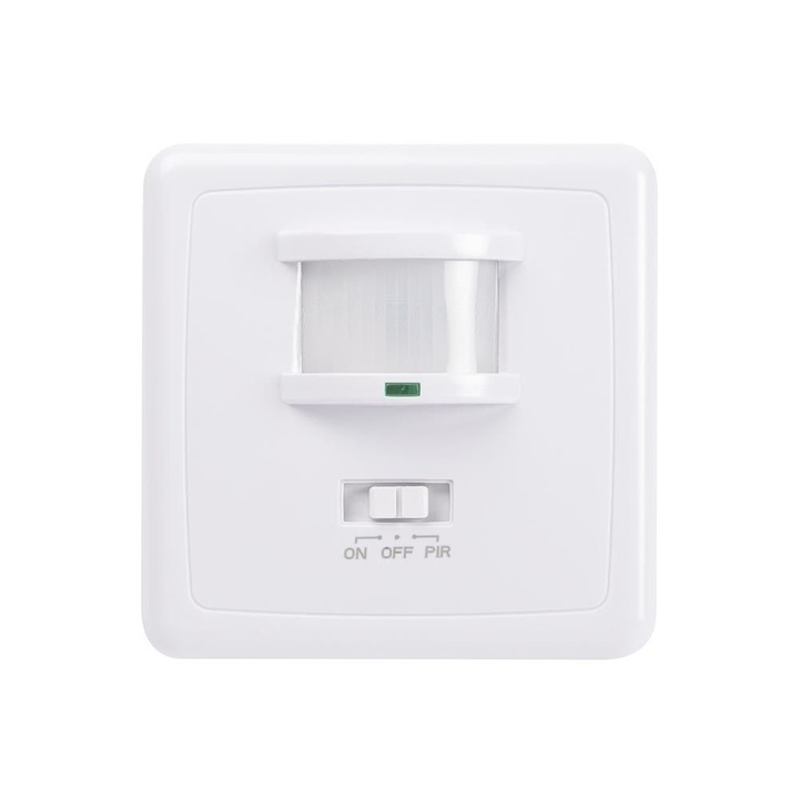 Senzor de prezenta JQ-20, 160 grade, Alb, Novelite