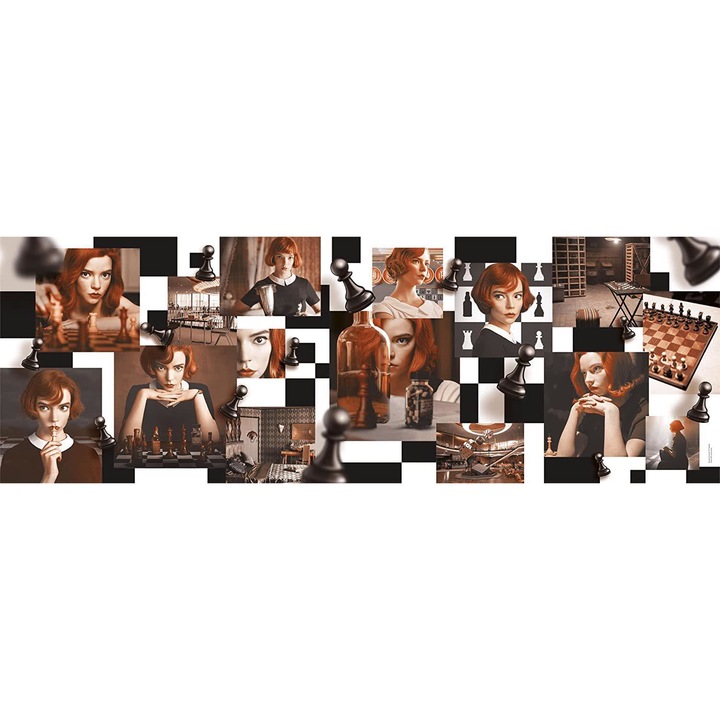 Clementoni 1000 db-os panoráma puzzle - The Queens Gambit - A vezércsel (39696)