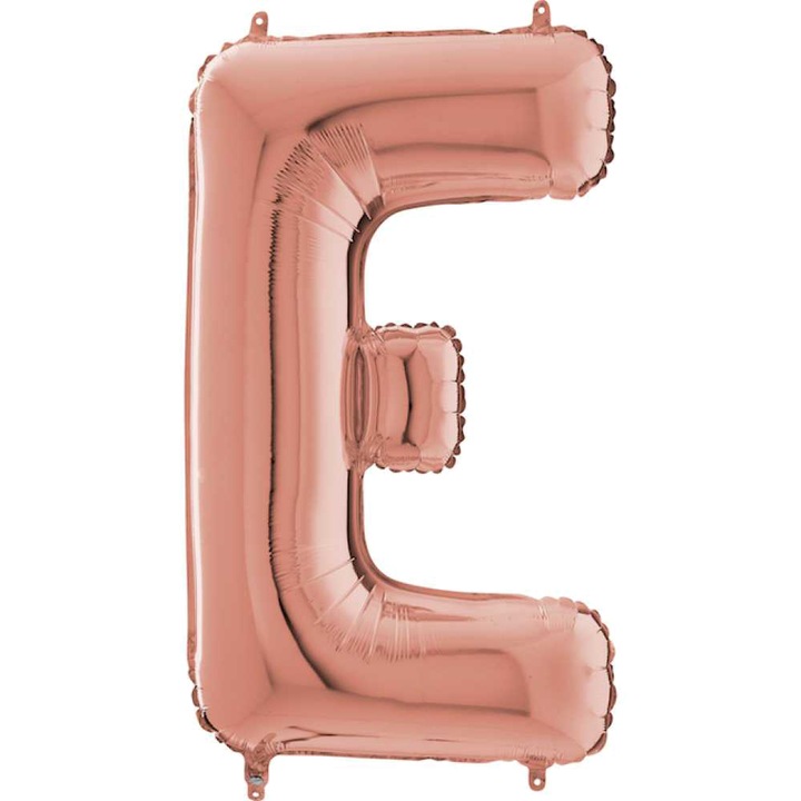 Balon Folie Litera E, Rose Gold, 66 cm, 262423RG