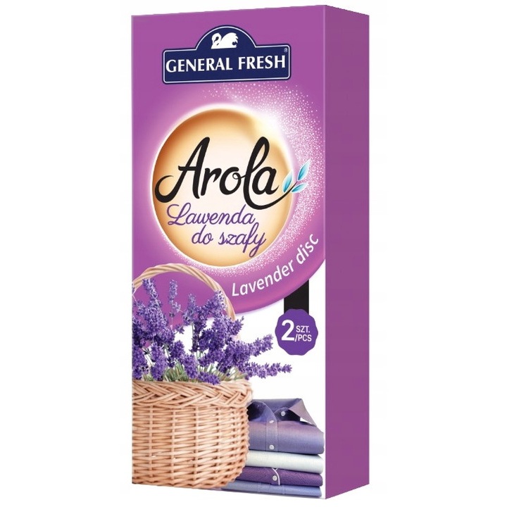 Arola Légfrissítő, gardróbba, Levendula, 2 db