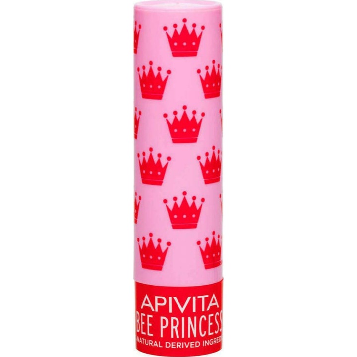 Balsam de buze Bee Princess, Apivita, Caise/Miere, 4.4 g