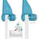 Carusel muzical cu rotire 360 de grade, cu pandantive colorate, cronometru, pronuntie numere in engleza, cantece vesele, proiector si Telecomanda, Blue