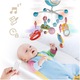 Carusel muzical cu rotire 360 de grade, cu pandantive colorate, cronometru, pronuntie numere in engleza, cantece vesele, proiector si Telecomanda, Blue