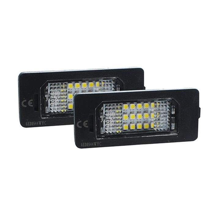 Set 2 lampi LED, M-Tech, Numar inmatriculare, Pentru BMW, Lumina alba