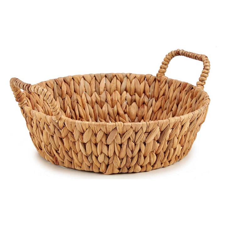 Плетена кошница за лакомства GIFT DECOR, Хиацинт, Натурално кафяво, 35,5 x 16,5 x 39 см